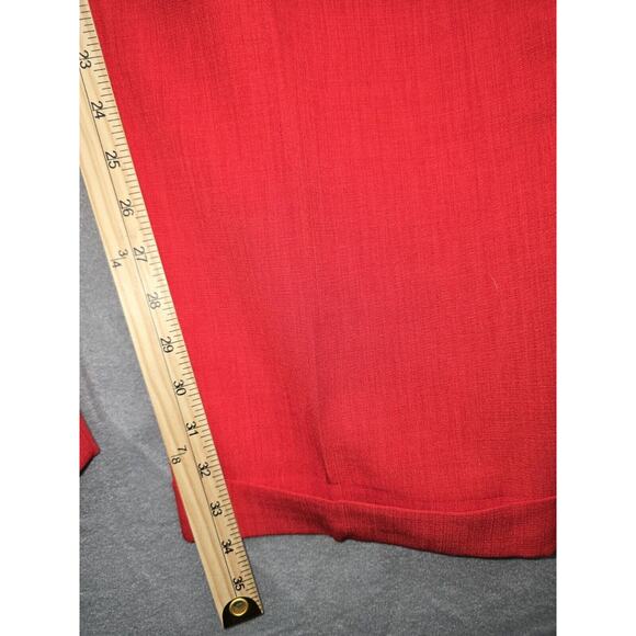 J. Vital Men's Pleated Front Pants 4X (46-48) Cuff Wide Leg Red - NWT - Picture 5 of 9